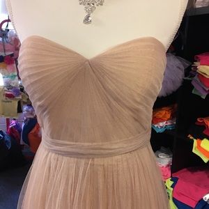 PROM dress Champagne tulle dress